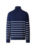 Hackett London stripe-pattern half-zip sweater
