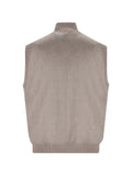 Brunello Cucinelli ribbed-trim button-up gilet