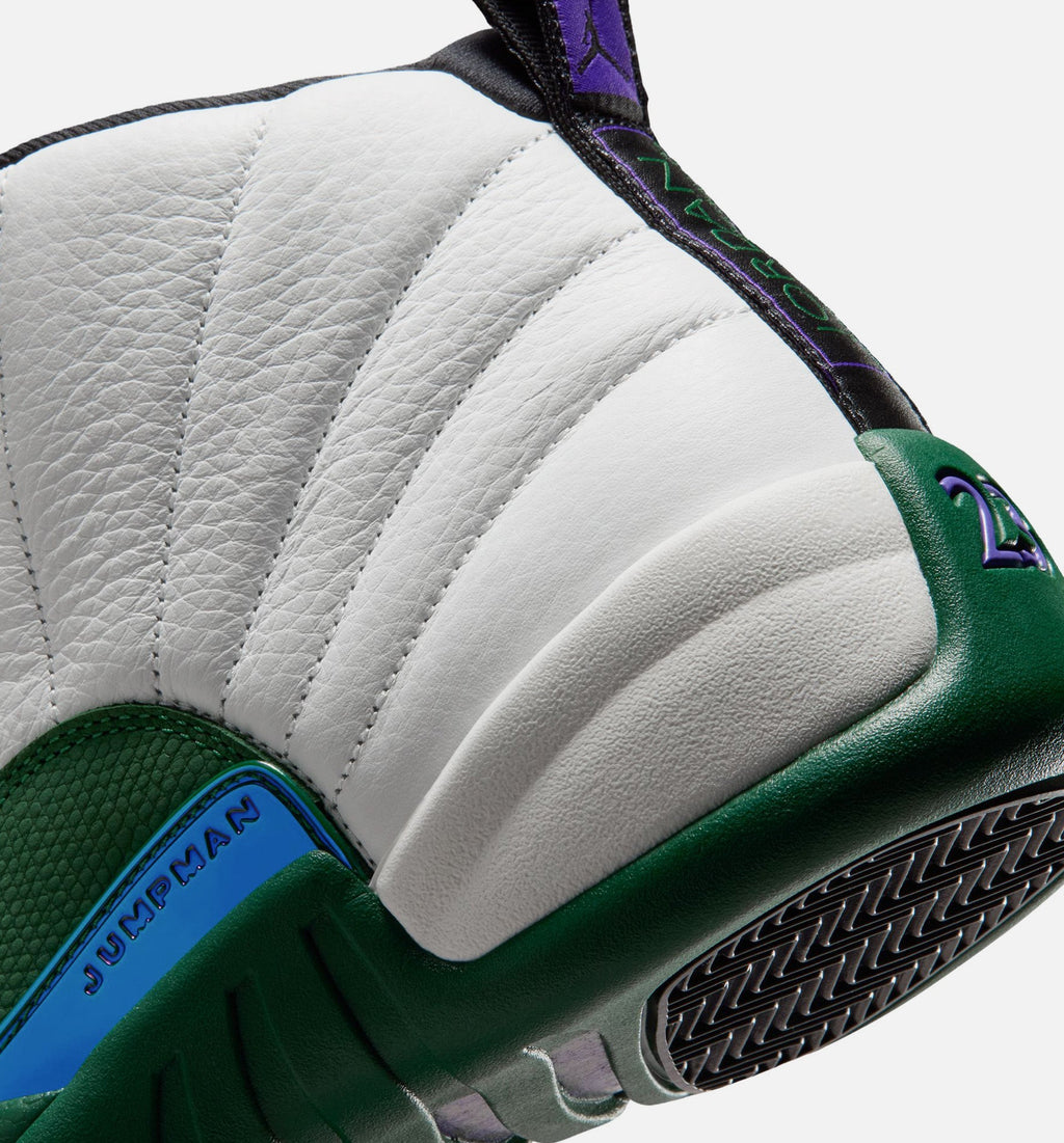 Air Jordan 12 Retro Idols Become Rivals Men's Shoes - White/Green/Purple