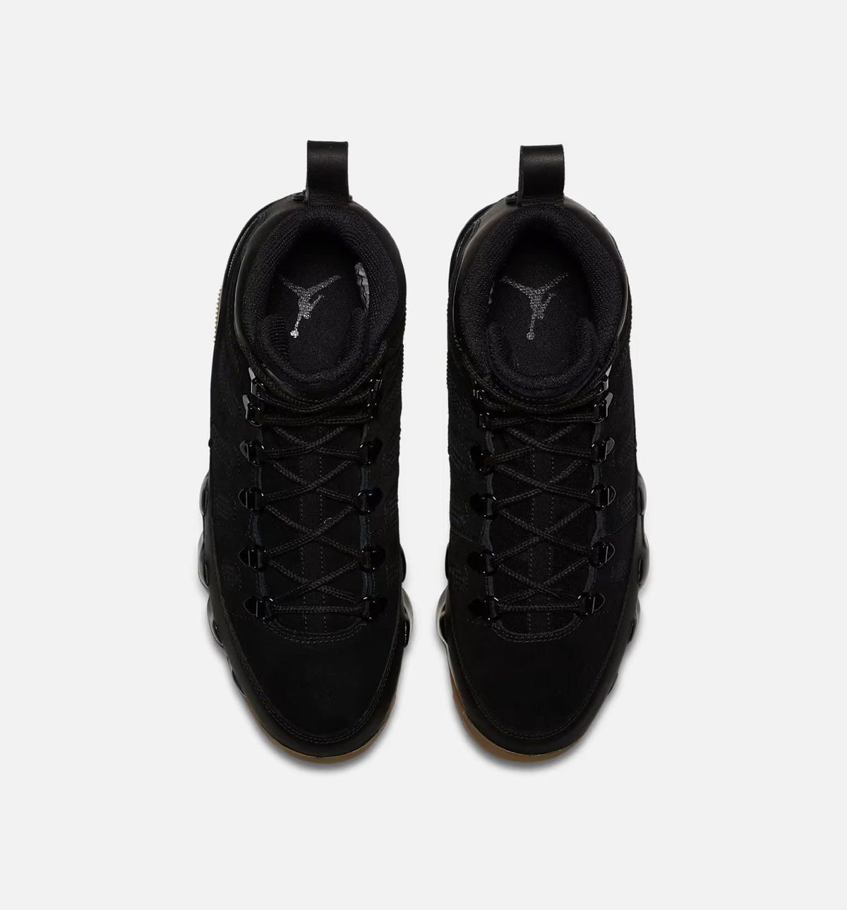 Air Jordan 9 Retro Men's Lifestyle Boots - Black / Black / Gum Light Brown