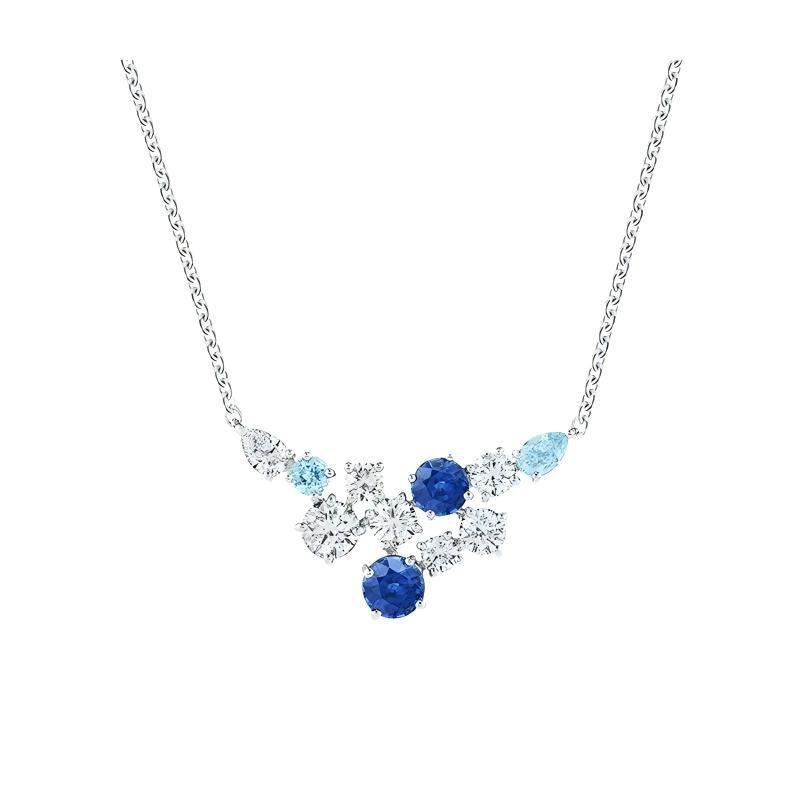 Harry Winston Style Celestial Star Cubic Zirconia Necklace