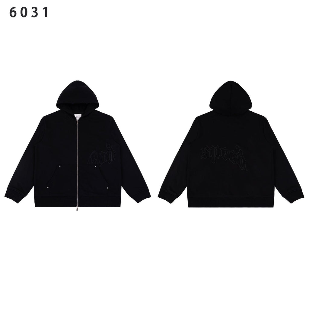 Godspeed Tonal Gothic Zip Hoodie