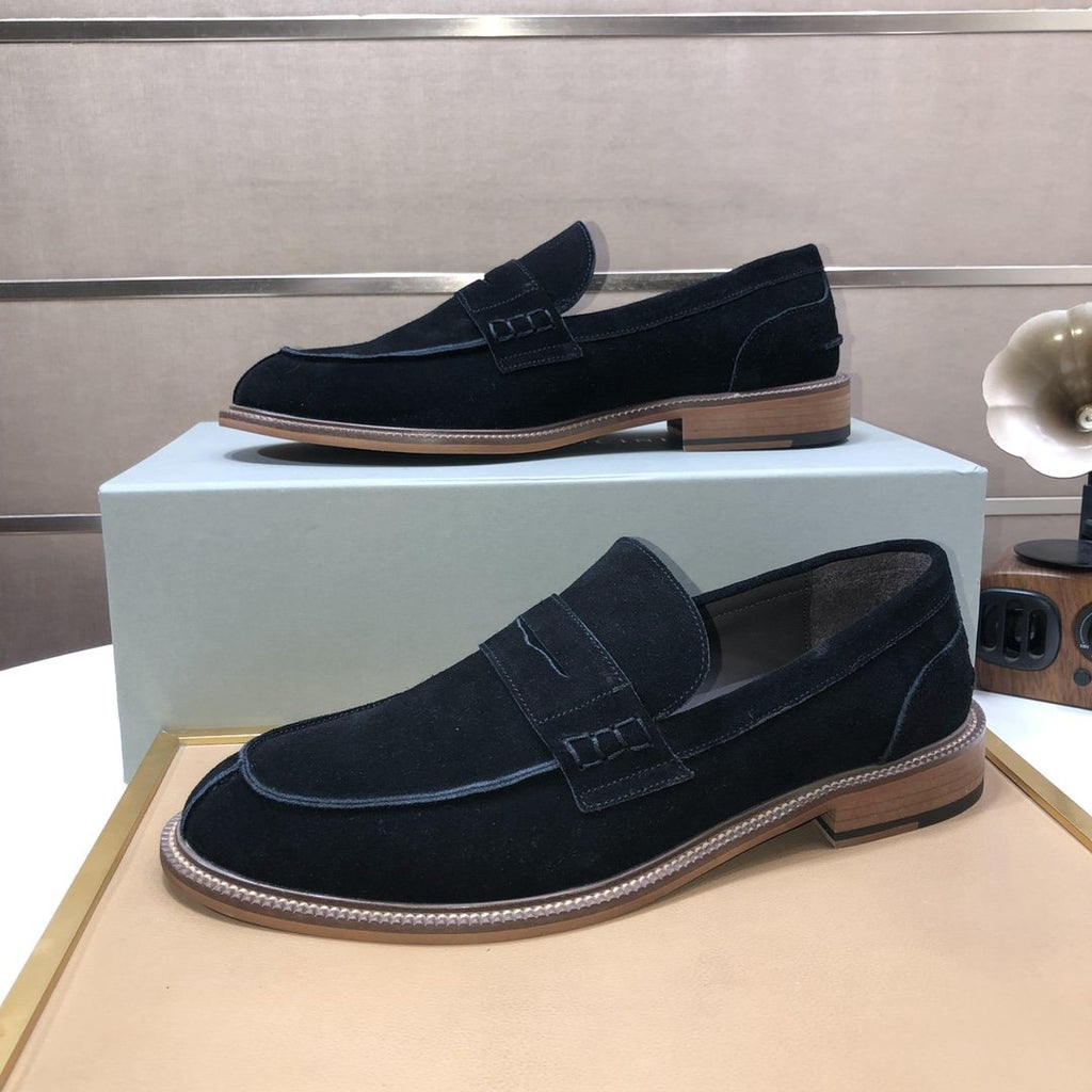 Brunello Cucinelli Men's Suede Slip-On Loafers